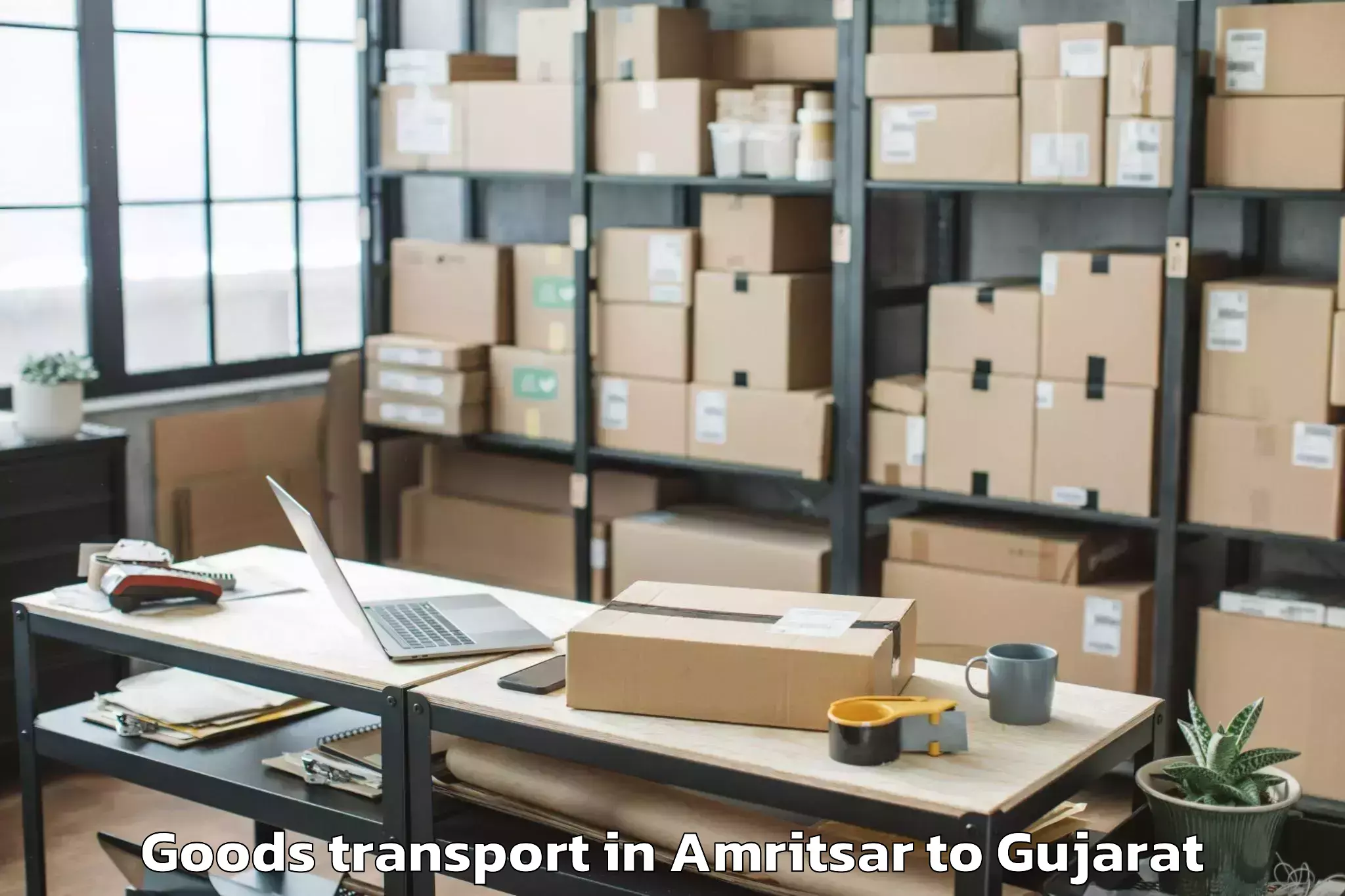 Book Amritsar to Mendarda Goods Transport Online